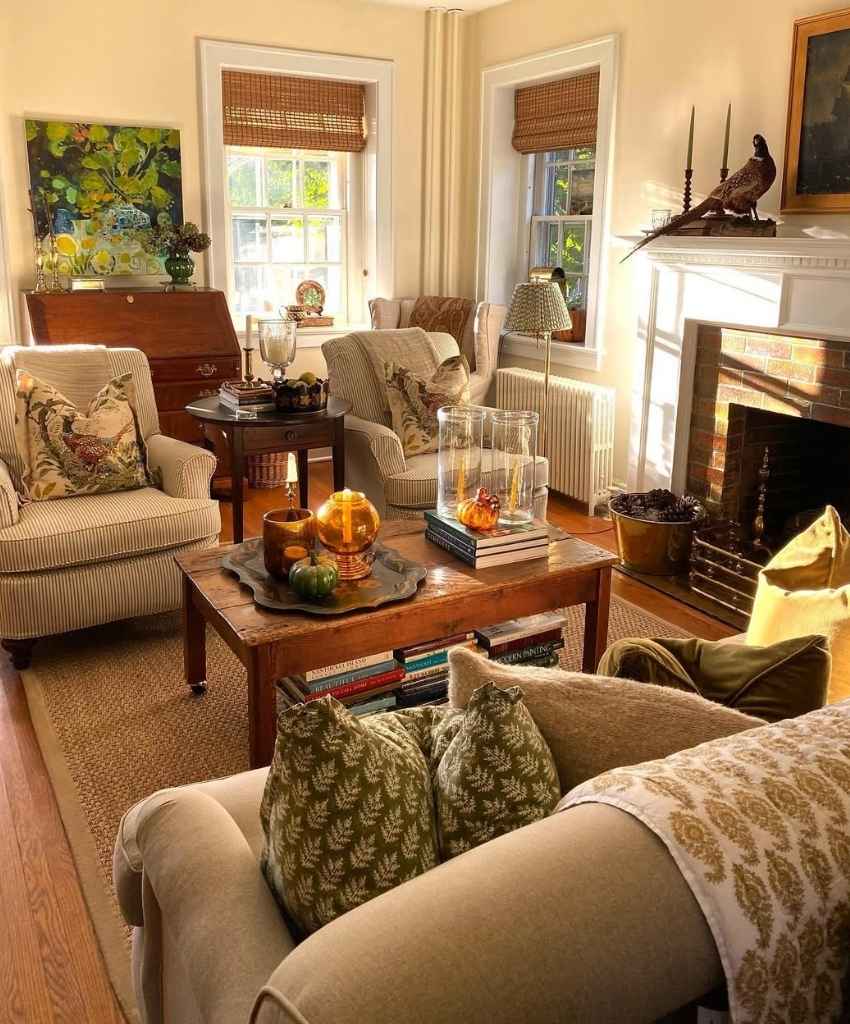 Halloween Room with Subtle Autumn Accents