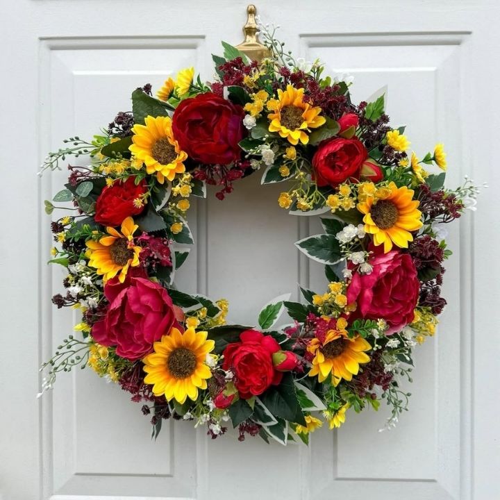 Harvest Radiance Floral Wreath