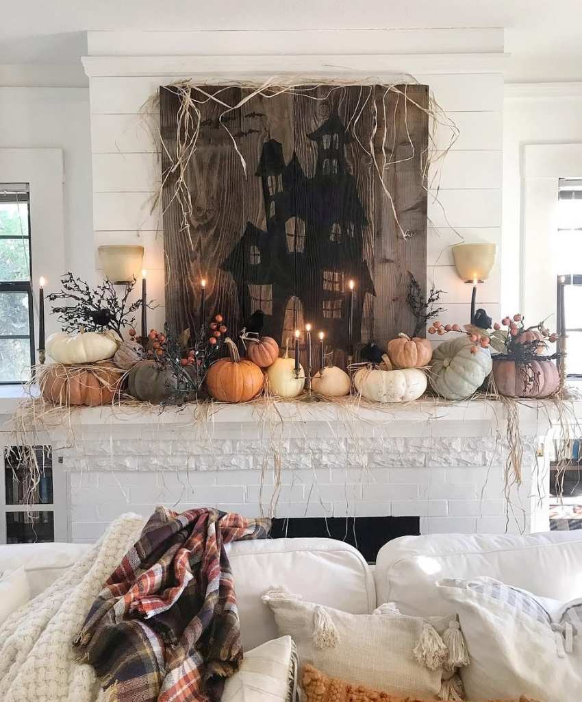 Haunted House & Pumpkin Halloween