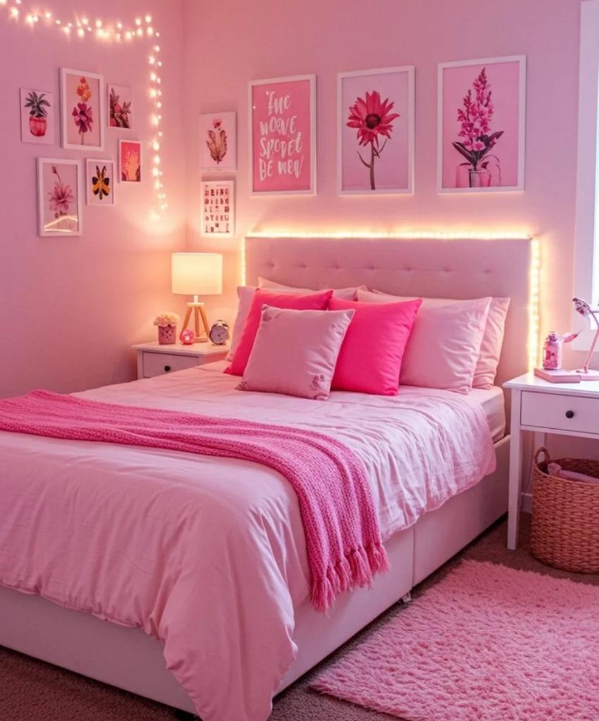 Pink Glow Bedroom