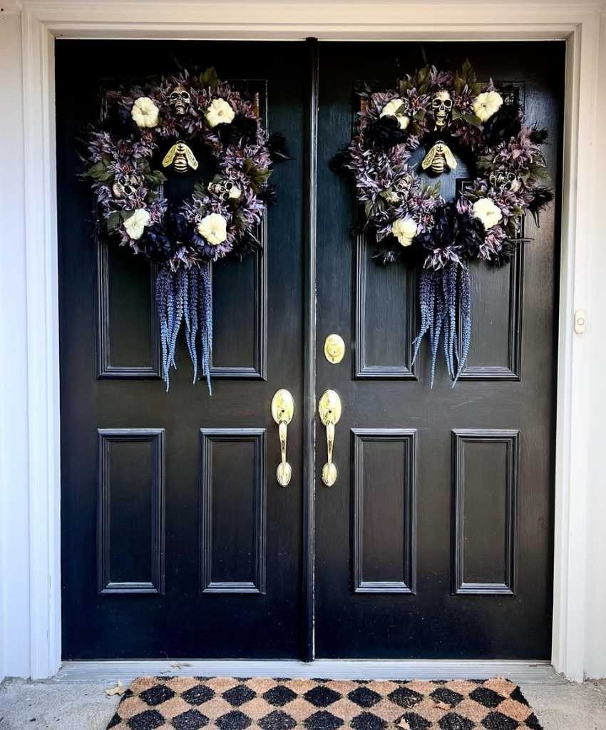 Skeleton Garden Gothic Wreath Set
