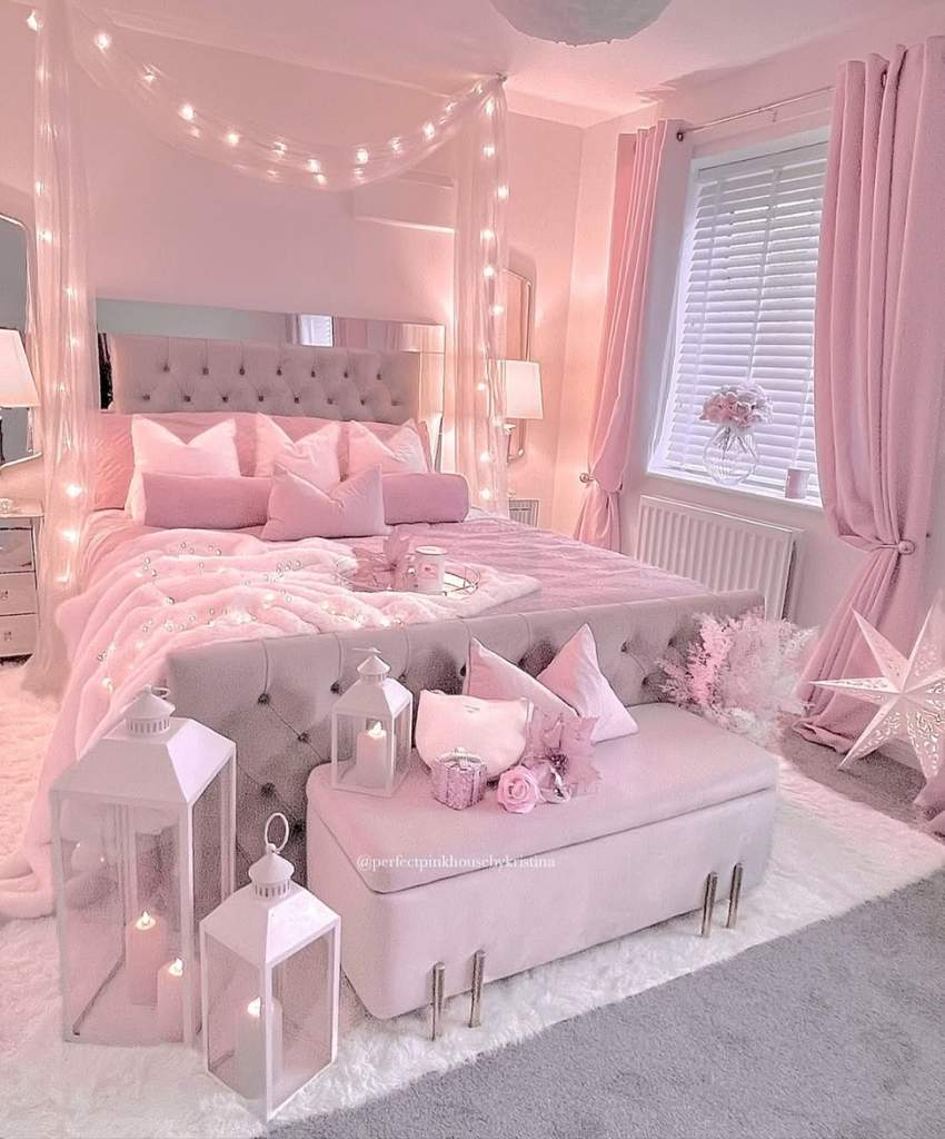 Soft Pink Glam Bedroom