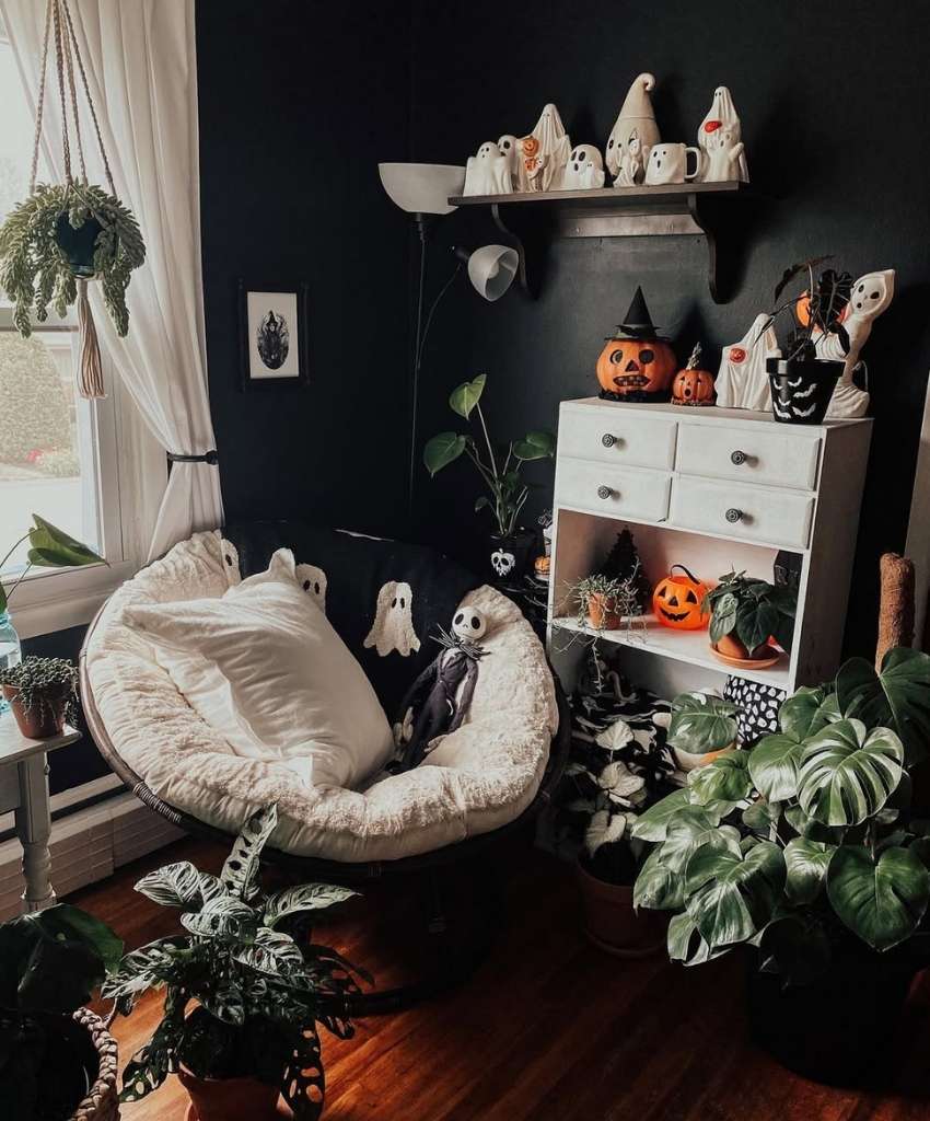 Spooky Cozy Halloween Corner