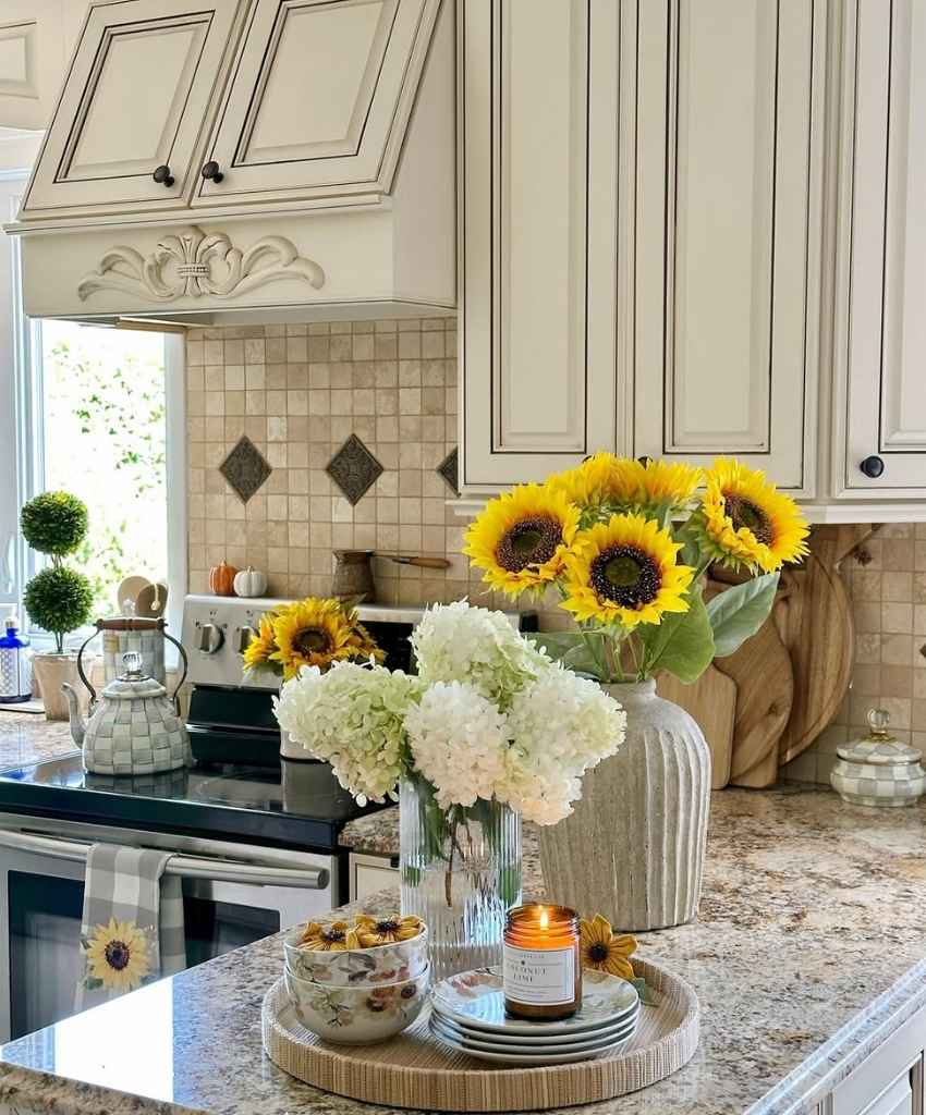 Sunflower Kitchen Counter Arrangement