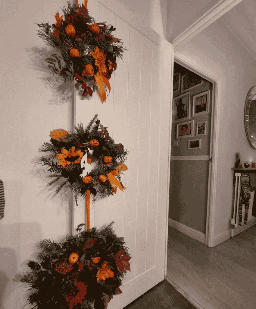 Triple Stack Haunted Hallway Wreaths