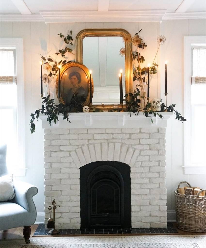 Vintage Haunted Mantel