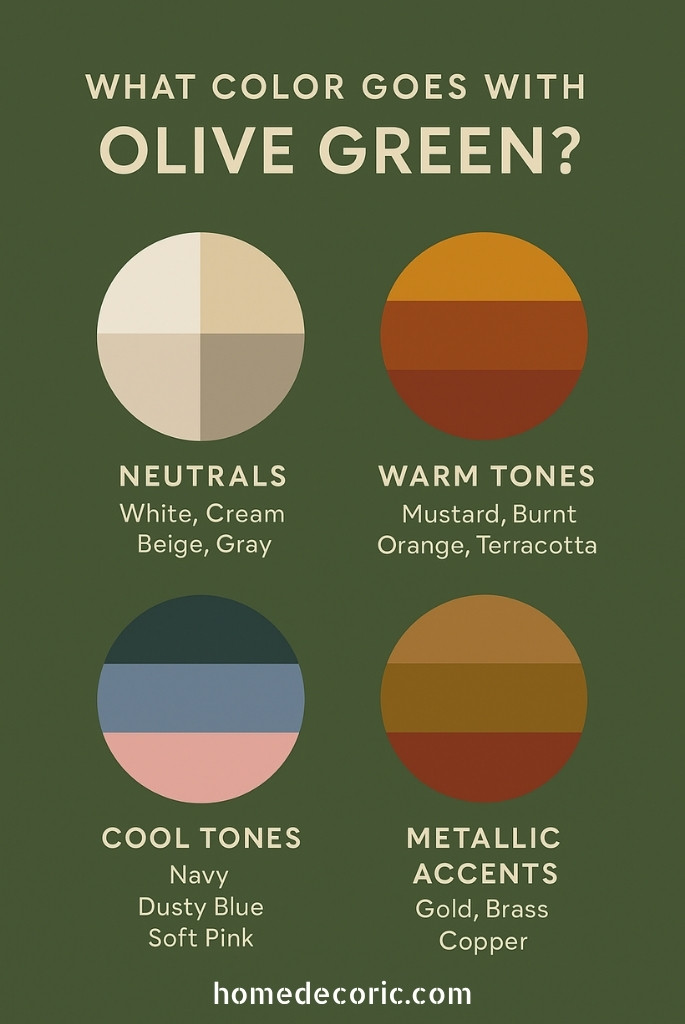 What Color Goes with Olive Green
