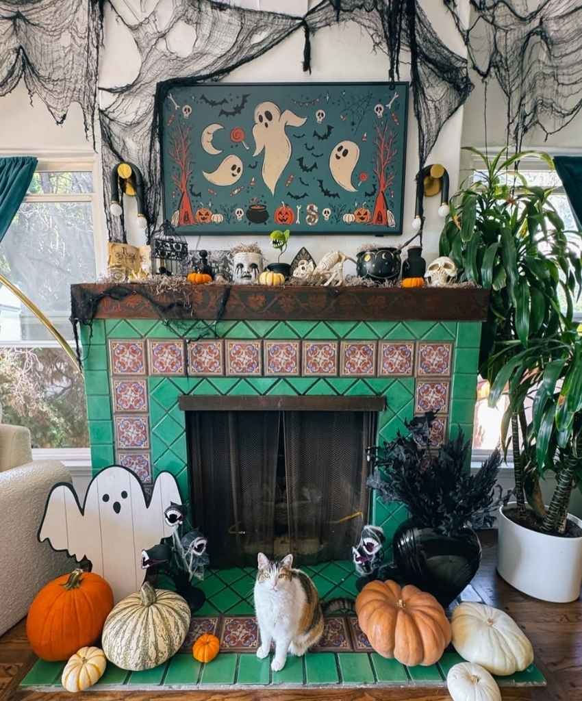 Whimsical Halloween Fireplace