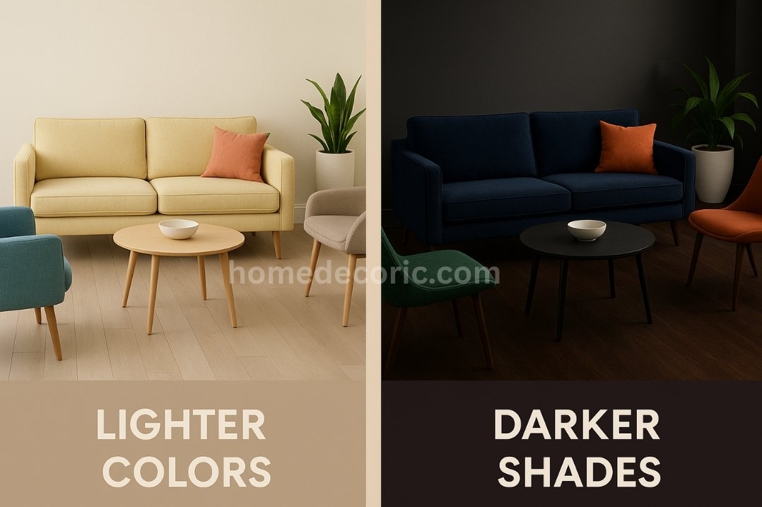 light and darker shades room