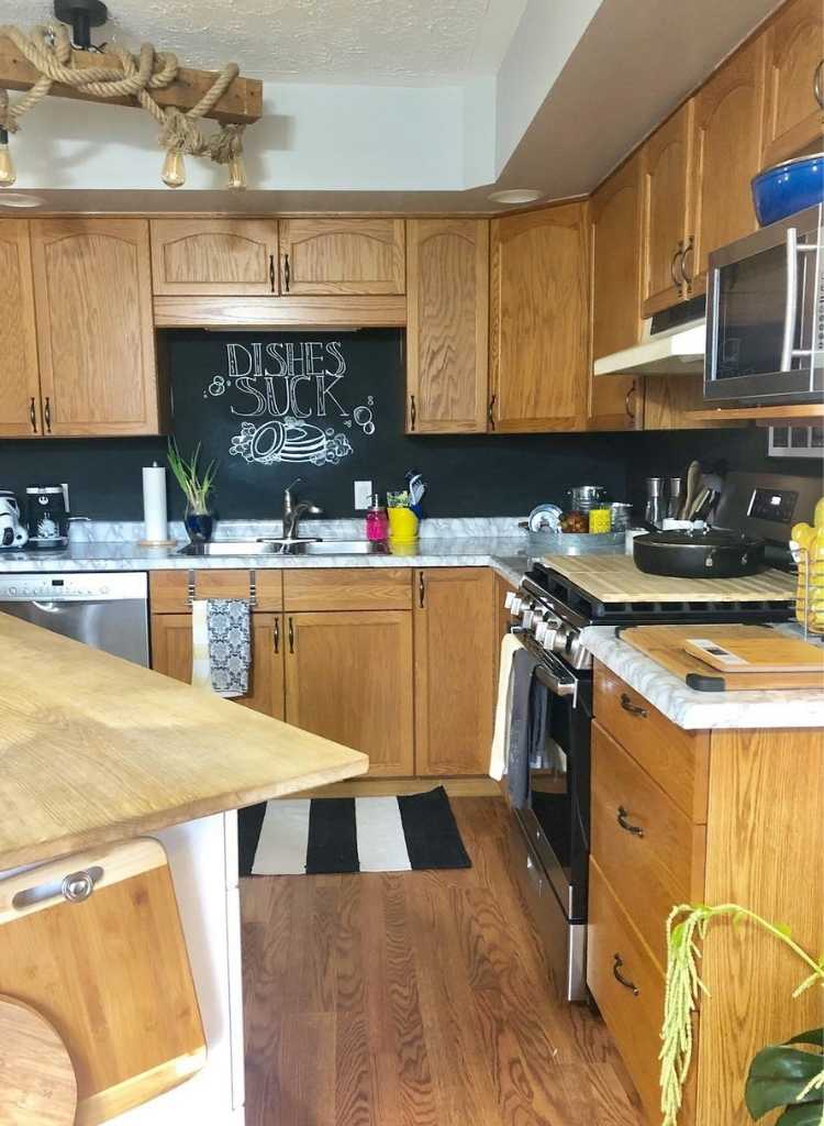 Chalkboard Backsplash