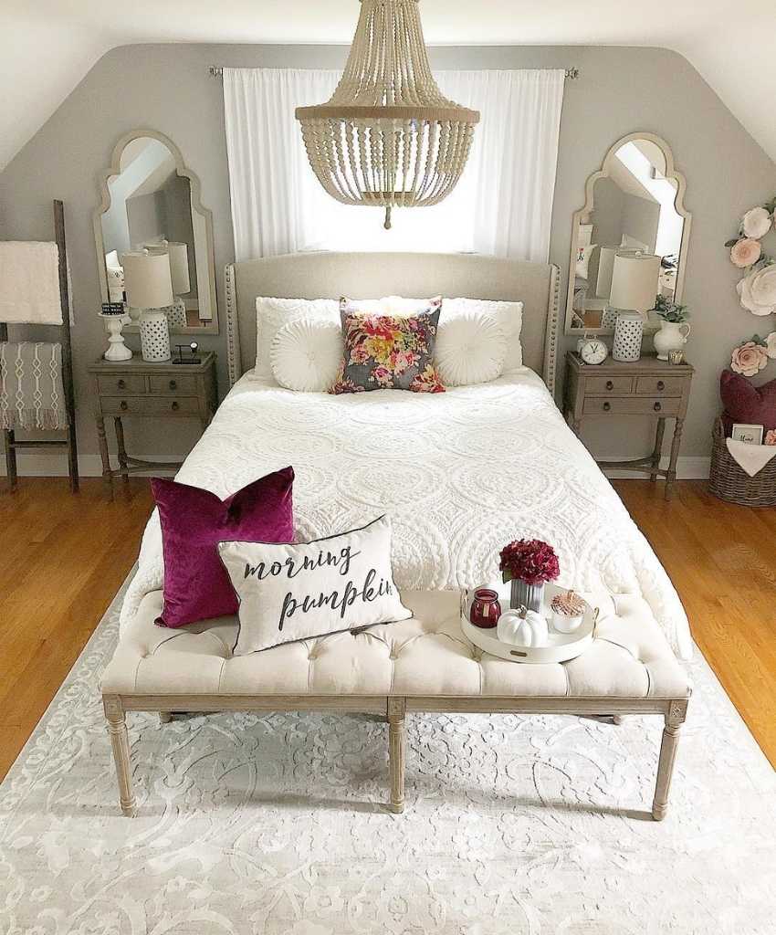 Chic Fall Bedroom with Warm Touches