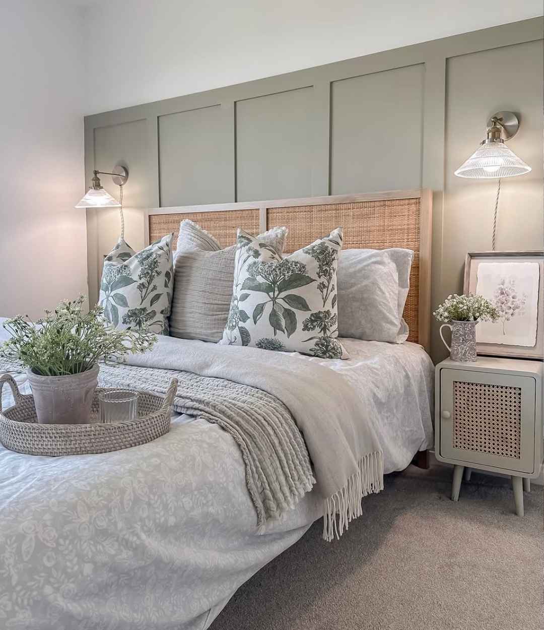 Cottage Bedroom with Botanical Touch