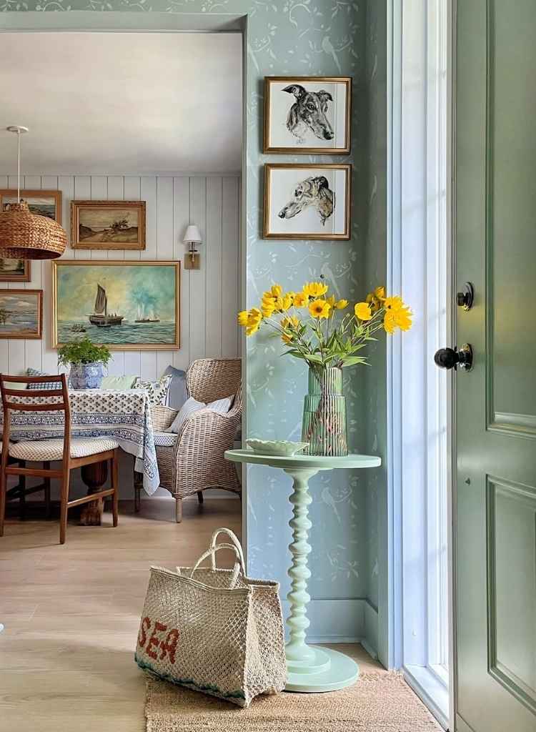 Cottage Entryway with Coastal Charm