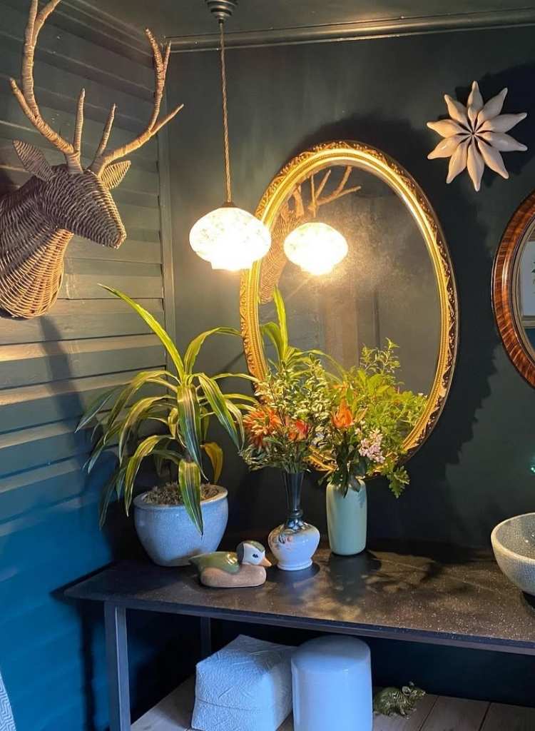 Cottage Entryway with Rustic Decor