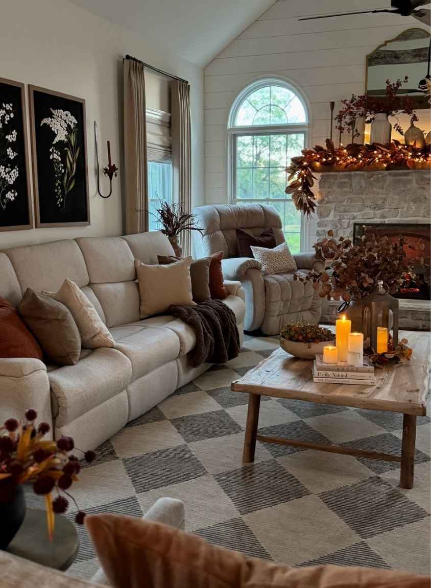 Cozy Neutral Living Room Setup