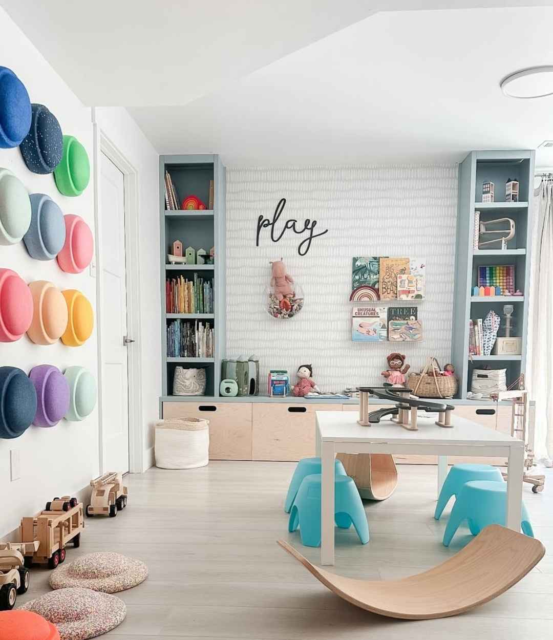 Creative Playroom with Reading Wall