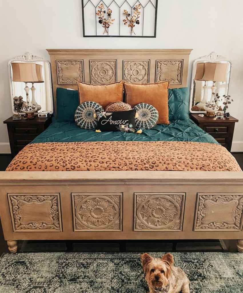 Eclectic Fall Bedroom Charm