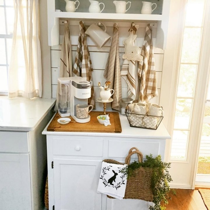 Farmhouse Coffee Bar Setup