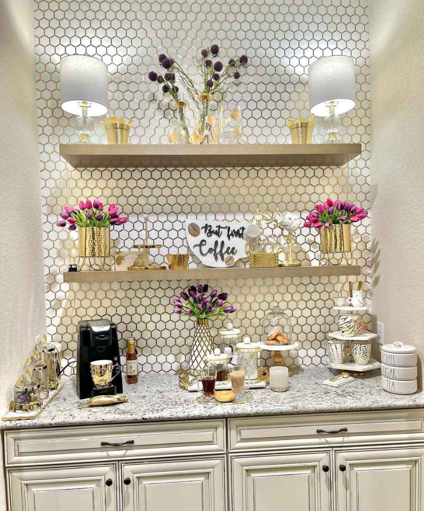 Glam Gold Coffee Bar