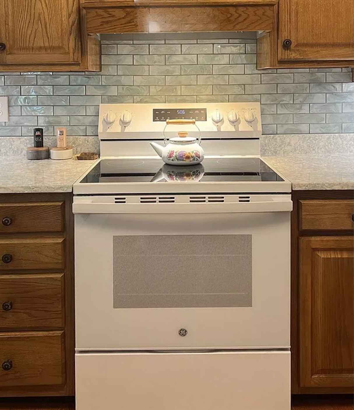 Glossy Subway Tile Backsplash