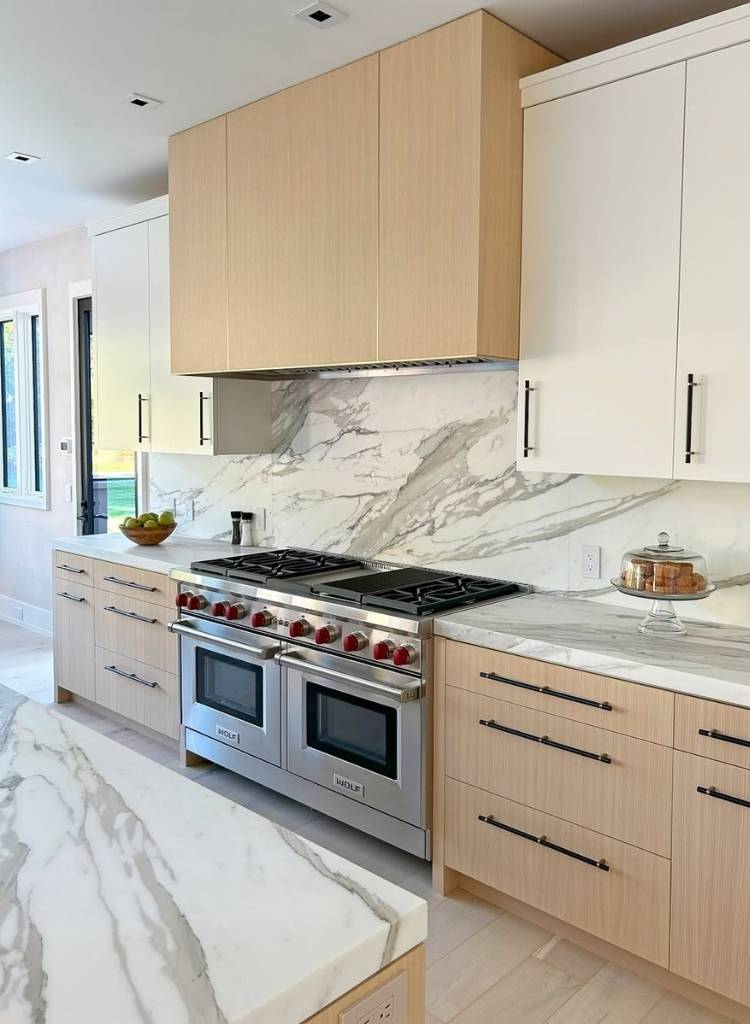Marble Slab Backsplash