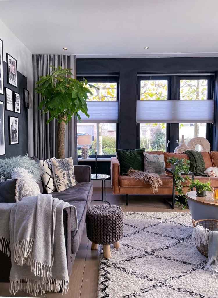 Modern Cottage Living Room with Earthy Accents