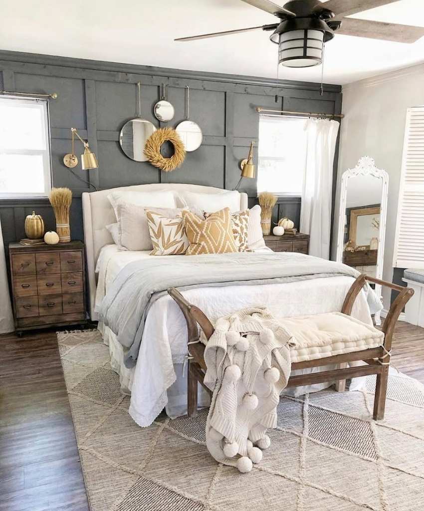Modern Farmhouse Fall Bedroom