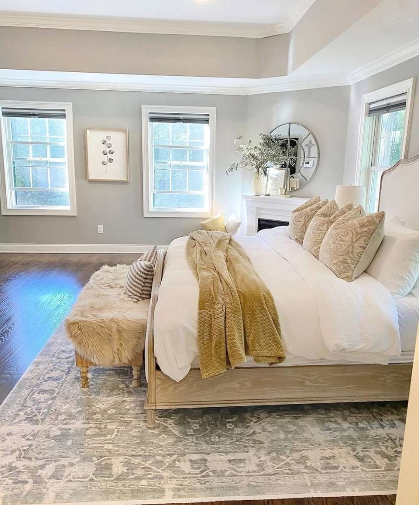 Modern Neutral Fall Bedroom