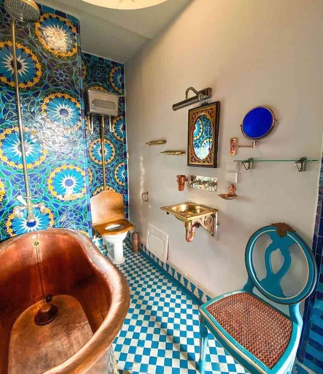 Moroccan Copper Charm Bathroom