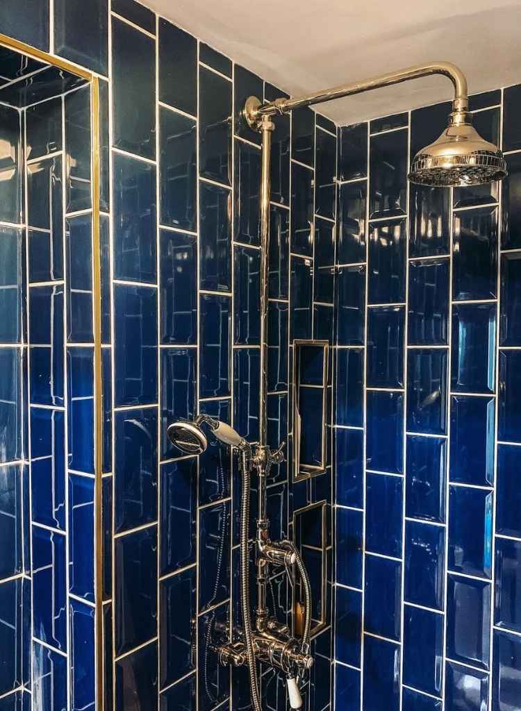 Navy Luxe Shower
