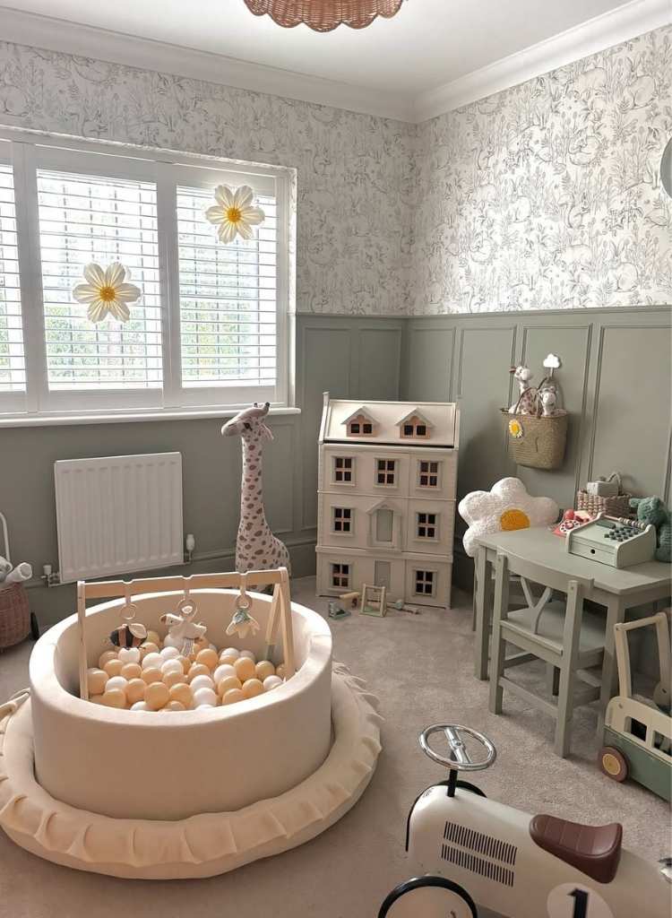 Neutral Playroom with Ball Pit