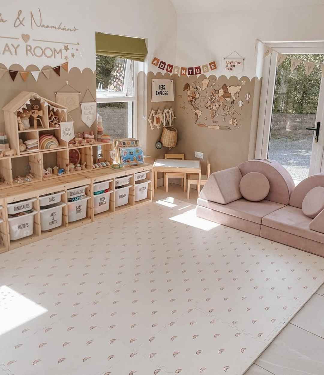 Organized Montessori Playroom
