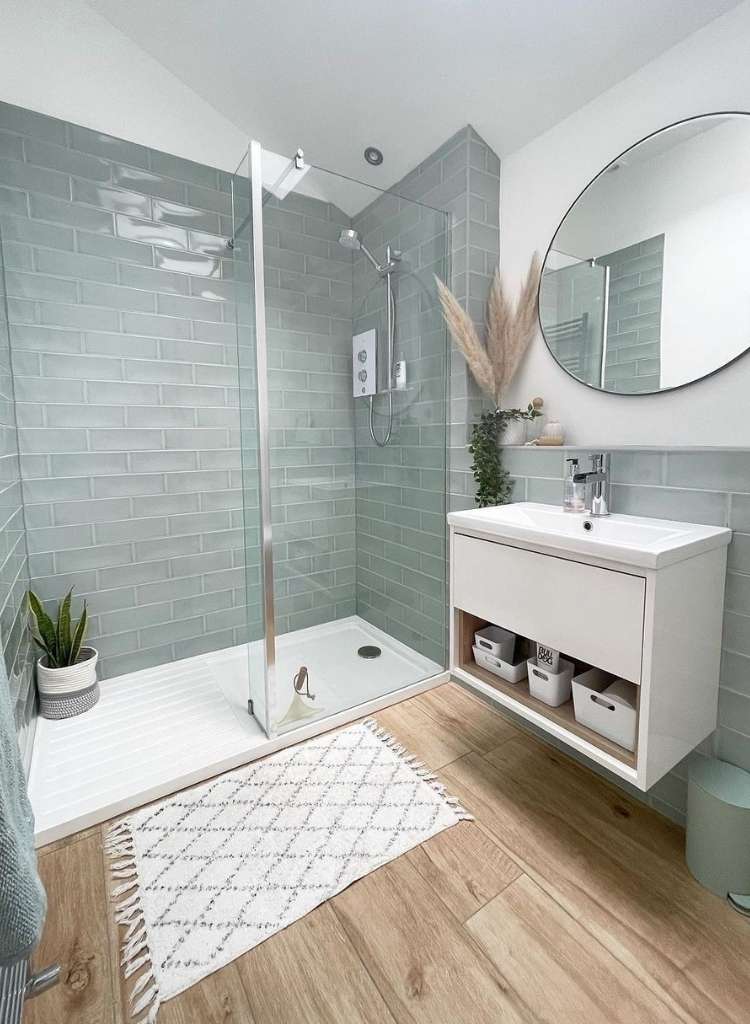Soft Sage Modern Bathroom