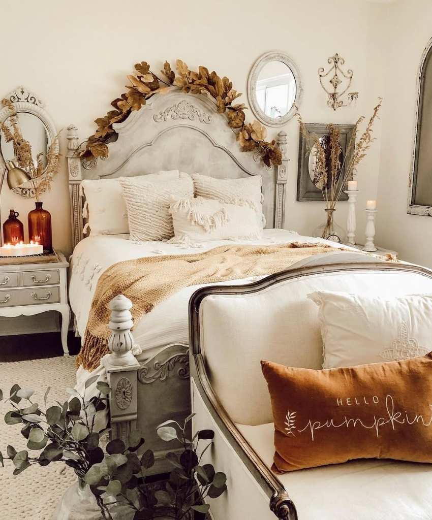Vintage Fall Bedroom Elegance