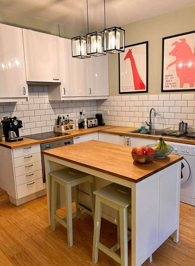 White Subway Tile Backsplash