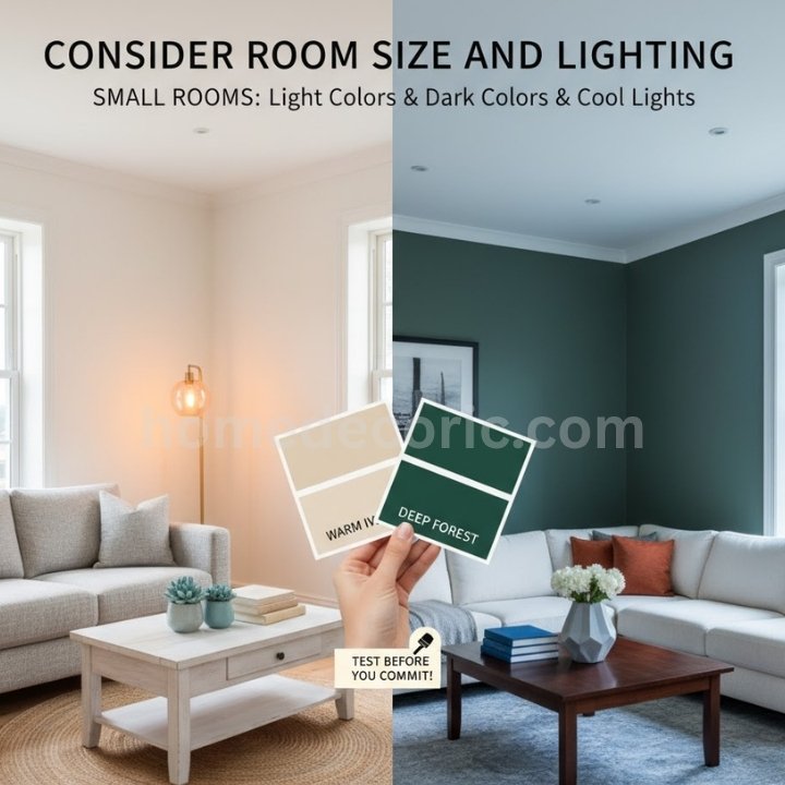 Consider Room Size and Lighting