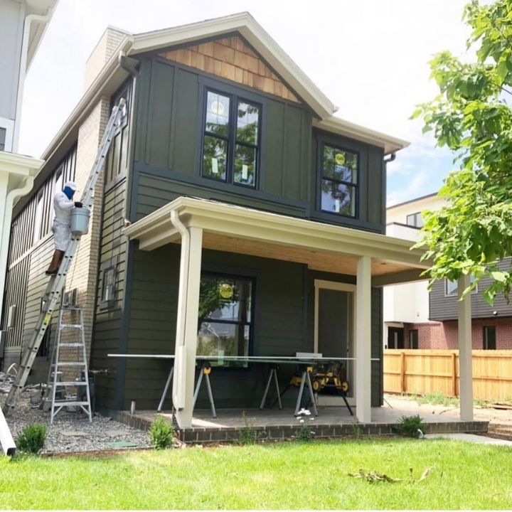 Dark green exterior house exterior colors