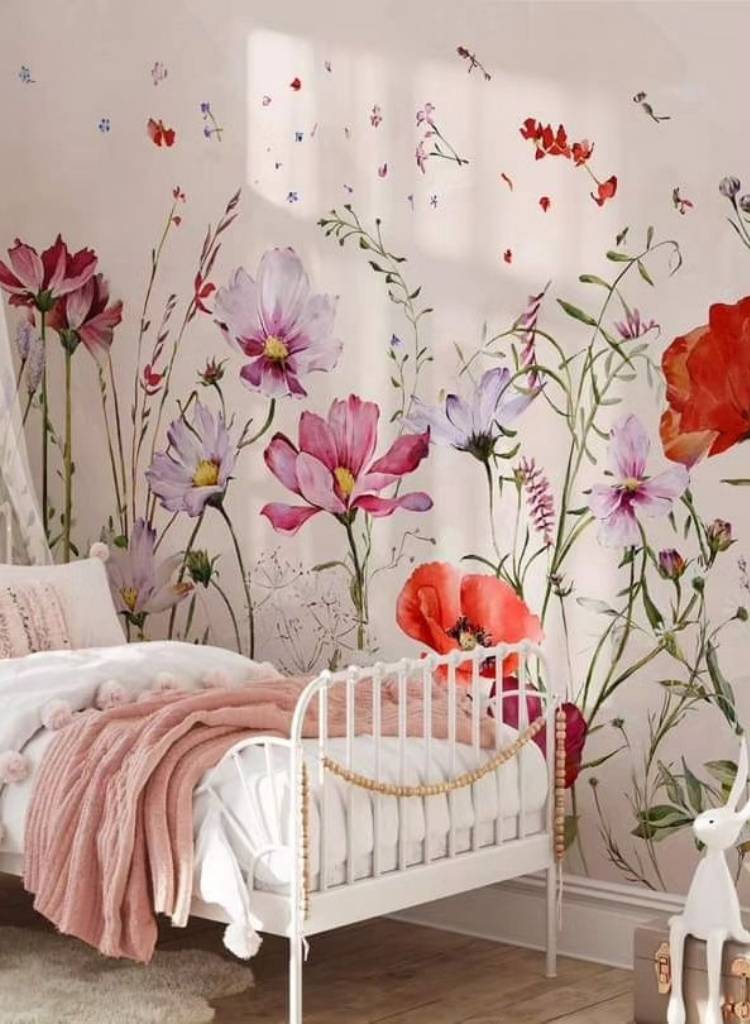 Floral Meadow Wallpaper