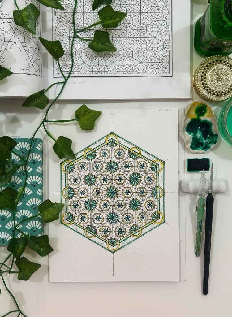 Geometric Star Pattern Wallpaper