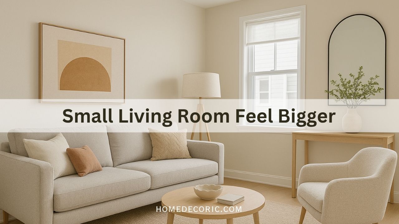 How to Make a Small Living Room Feel Bigger