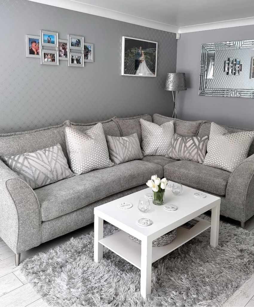 light gray living room