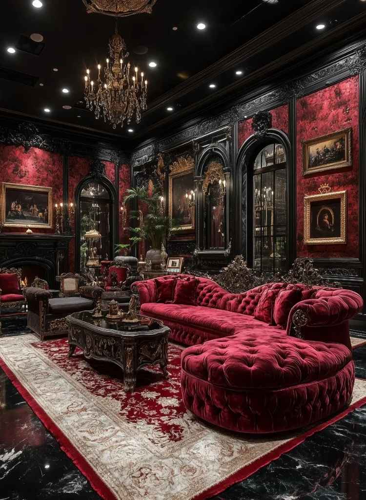 Baroque Crimson Salon