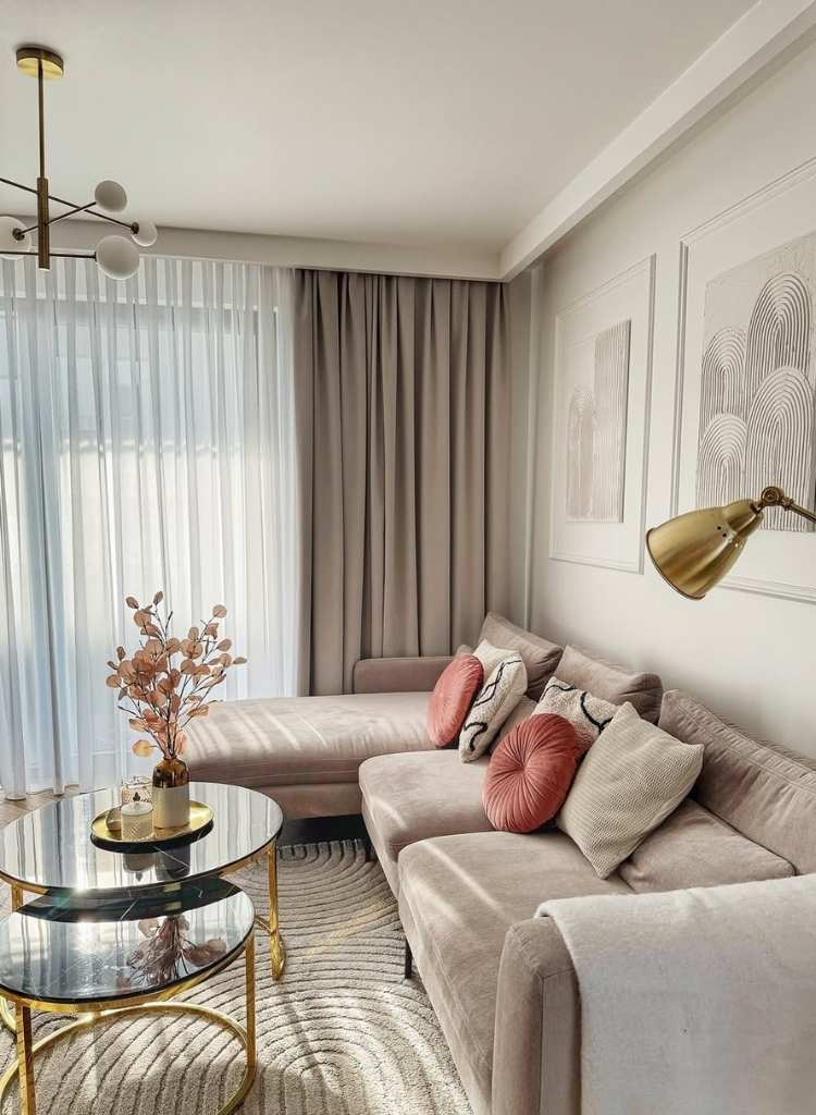 Blush Brass Studio Lounge