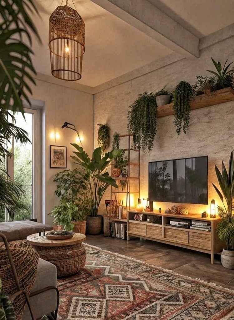 Boho Jungle Vintage Room