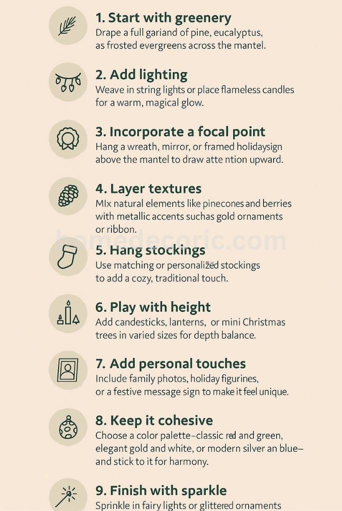 Decorate My Mantel For the Christmas Season