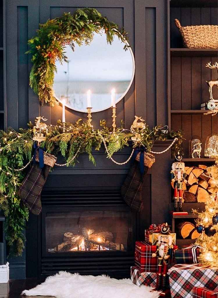 Evergreen Elegance Mantel