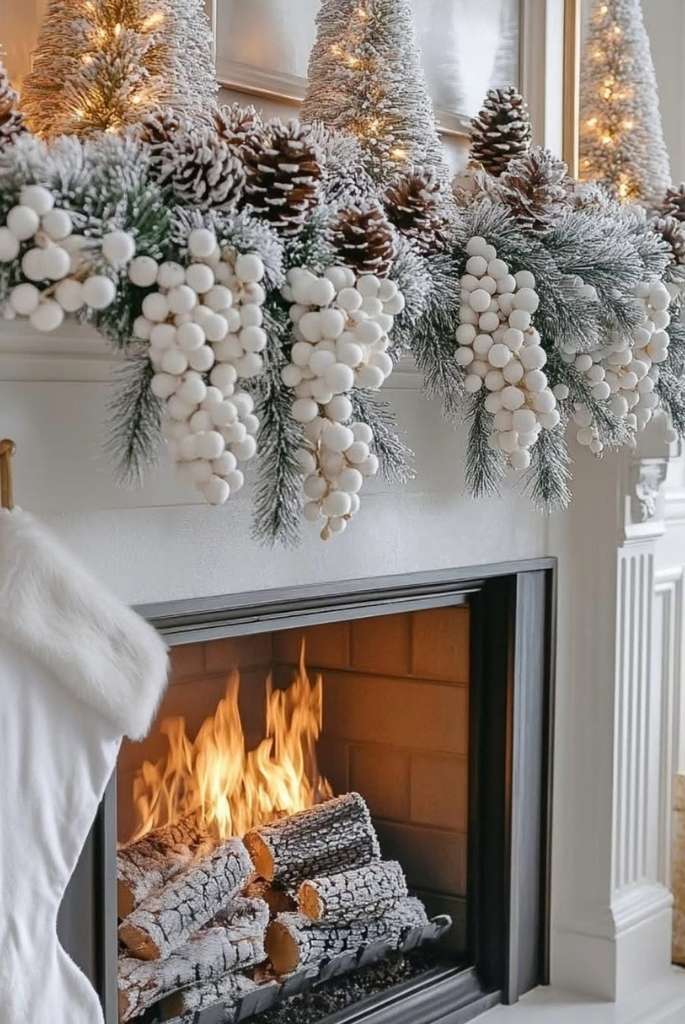 Frosted Pine Wonderland Mantel