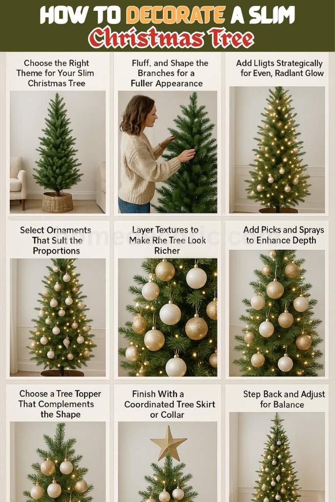 How to Decorate a Slim Christmas Tree