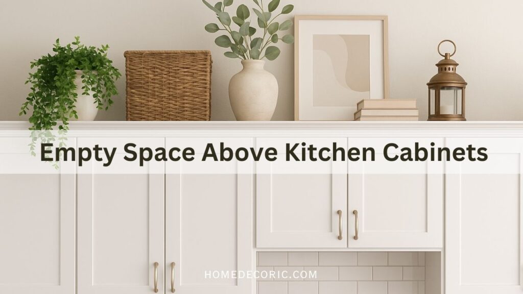 How to Decorate the Empty Space Above Kitchen Cabinets?