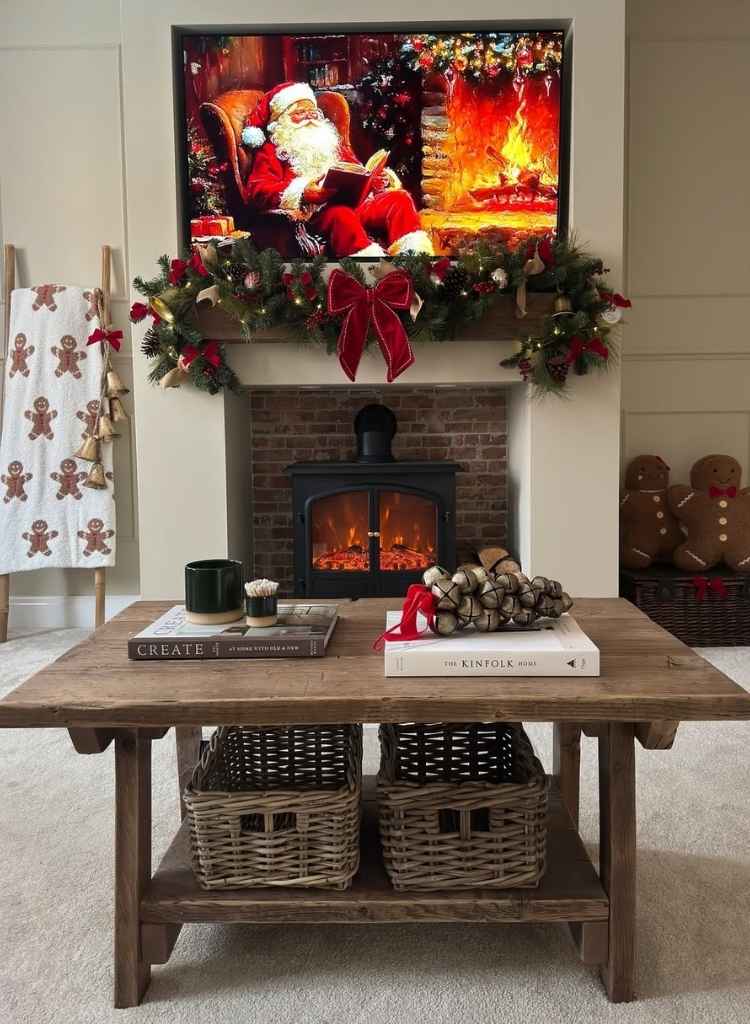 Santa's Fireside Mantel